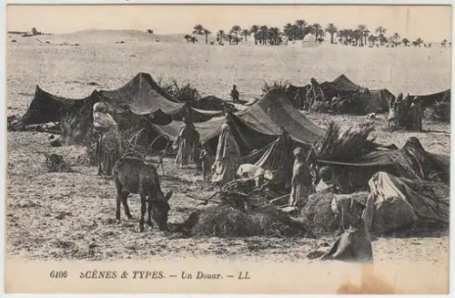 Scènes et Types. Un Douar. 1900