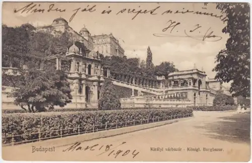 Budapest. Királyi várbazár - Königl. Burgbazar.