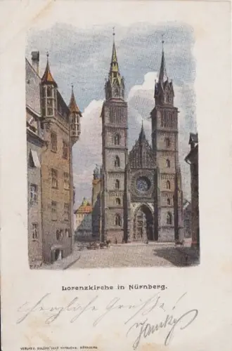 Lorenzkirche in Nürnberg 1890