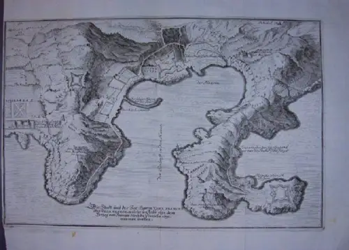 Die Stadt und der See-Haven Ville Franche oder... 1700