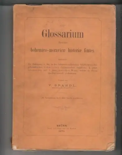 BRANDL, Glossarium illustrans... 1876