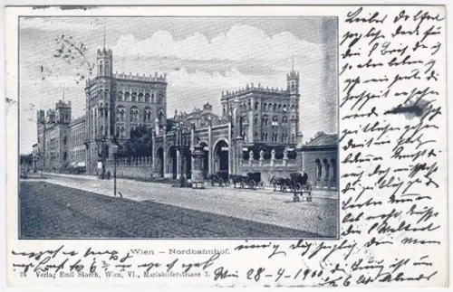 Wien - Nordbahnhof. 1890