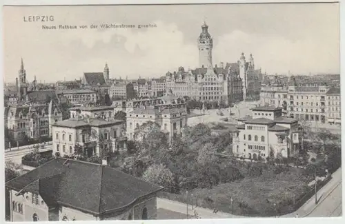 Leipzig. Neues Rathaus von der Wächterstrasse... 1905