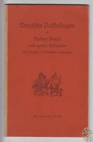 Doktor Faust. Deutsche Volkssagen den... 1910