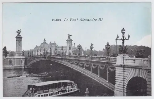 Paris Le Pont Alexandre III 1900