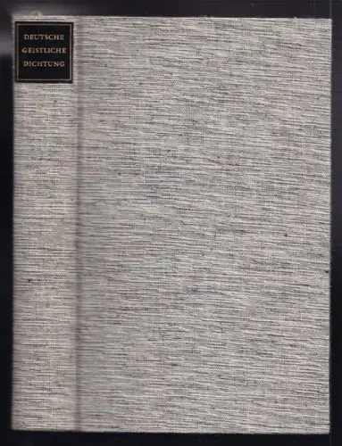 KEMP, Deutsche geistliche Dichtung aus tausend... 1958
