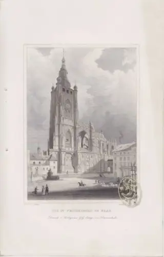 Der St. Nickolauskirche in Prag. 1842