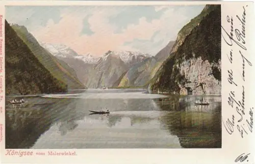 Königsee vom Malerwinkel. 1880