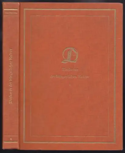 BRÜGGEMANN, Vorboten der bürgerlichen Kultur.... 1931
