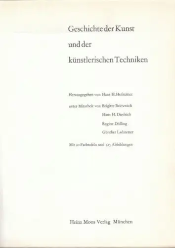 HOFSTÄTTER, Geschichte der Kunst und der... 1965
