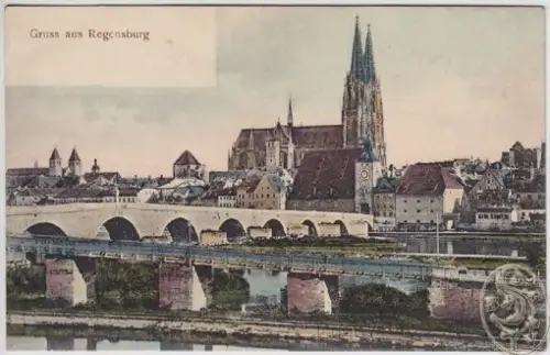 Gruss aus Regensburg. 1890