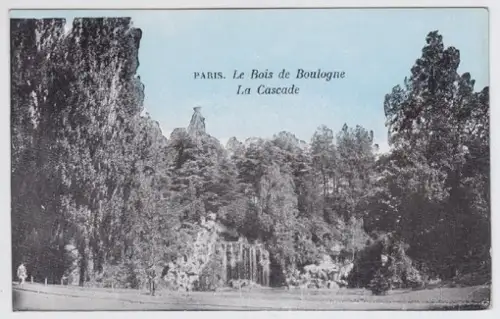 Paris. Le Bois de Boulogne - La Cascade 1900