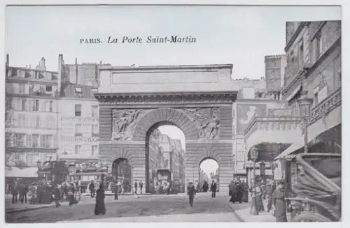 Paris. La Porte Saint-Martin 1900