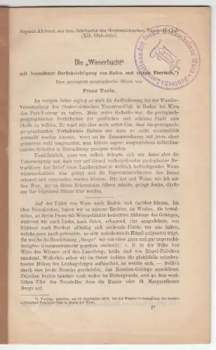 TOULA, Die 'Wienerbucht' mit besonderer... 1881