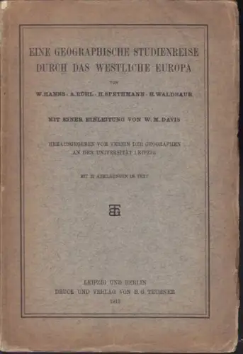 HANNS, Eine geographische Studienreise durch... 1913