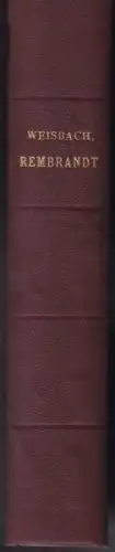 WEISBACH, Rembrandt. 1926