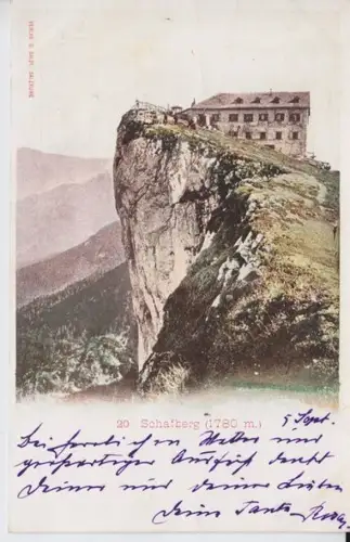 Schafberg (1780 m.) 1890