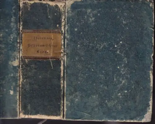 THUCYDIDES., Geschichte des Peloponnesischen... 1827