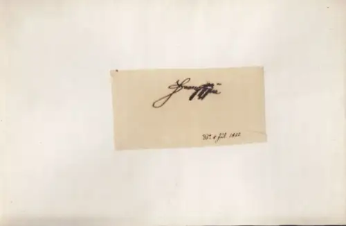 KAISER FRANZ I., Handkopierte Unterschrift...