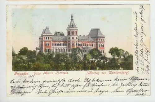 Gmunden. Villa Maria Theresia. (Herzog von... 1890