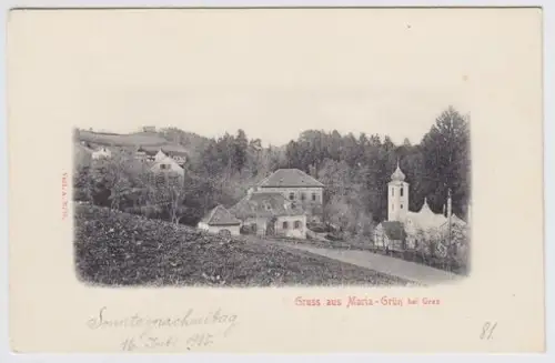 Gruss aus Maria - Grün  bei Graz. 1900