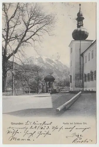 Gmunden. Partie bei Schloss Ort. 1900