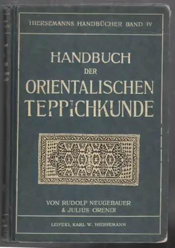 NEUGEBAUER, Handbuch der orientalischen... 1920
