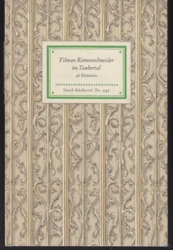 Tilman Riemenschneider im Taubertal. Mei einem... 1951