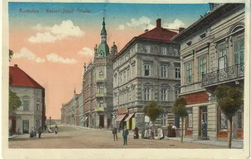 Komotau - Kaiser-Franz-Josef-Straße.