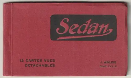 Sedan. 12 cartes vues detachables.