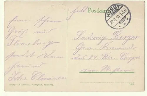 Flensburg , Roonstrasse.