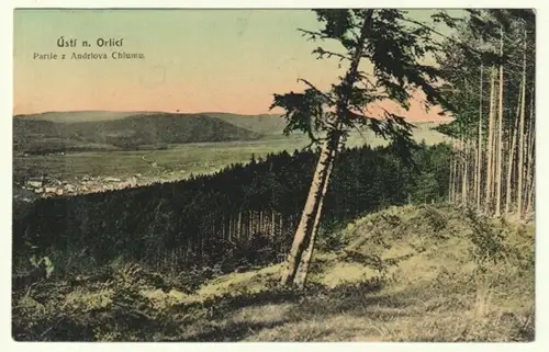 Ústí nad Orlicí. Partie z Andrlovo Chlumu.