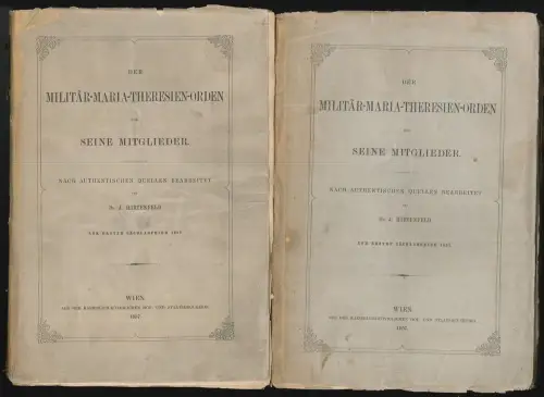 Der Militär-Maria-Theresien-Orden und seine Mitglieder. Nach authentischen Quell