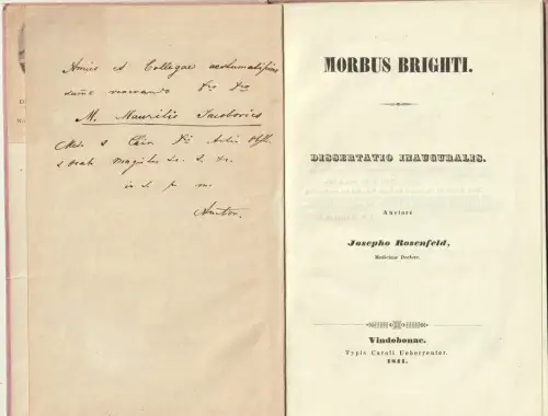 Morbus Brighti. ROSENFELD, Joseph.