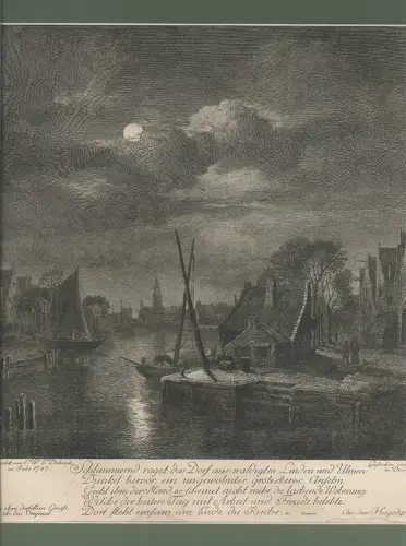 Schlummernd raget das Dorf aus waldigten Linden und Ulmen... Aus dem Hagedornisc