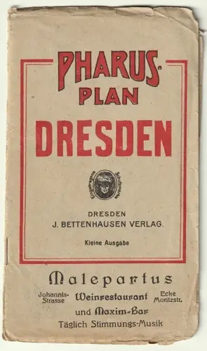 Pharus-Plan Dresden. Maßstab 1: 11700. LÖWE, Cornelius.