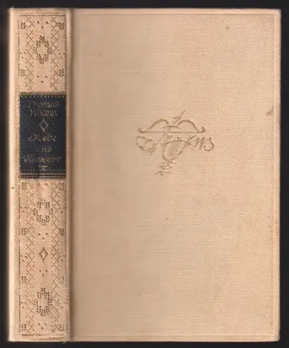 Rede und Antwort. Gesammelte Abhandlungen und kleine Aufsätze. MANN, Thomas.