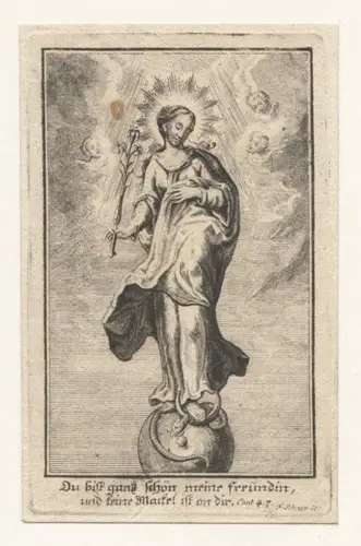 Du bist gantz schön meine Freundin, und keine Mackel ist an dir. SCHAUR, F[ranz]