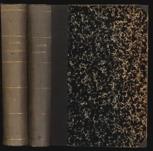 Handbuch des Strafprozesses. GLASER, Julius.