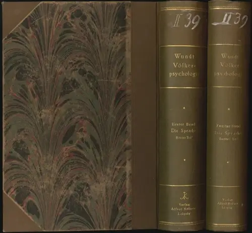 Die Sprache. WUNDT, Wilhelm