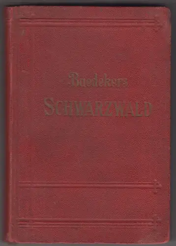 Schwarzwald Odenwald Bodensee. BAEDEKER, Karl (Hrsg.).