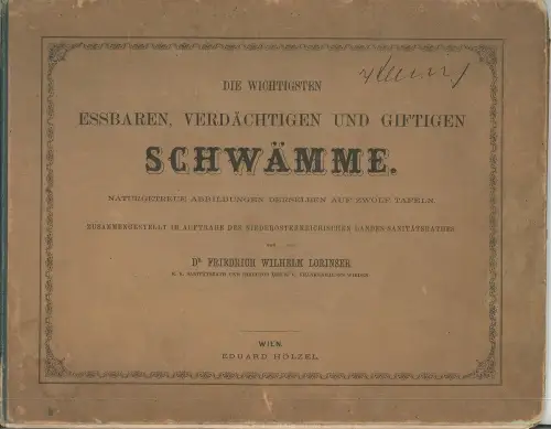 Die wichtigsten essbaren, verdächtigen und giftigen Schwämme. Naturgetreue Abbil
