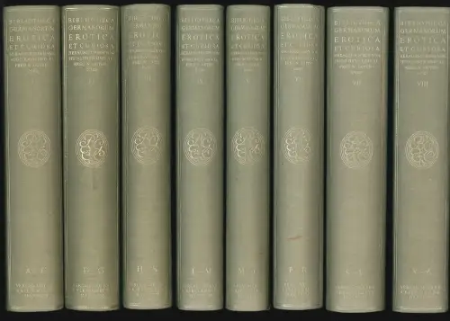 Bibliotheca Germanorum Erotica & Curiosa. Verzeichnis der gesamten deutschen ero