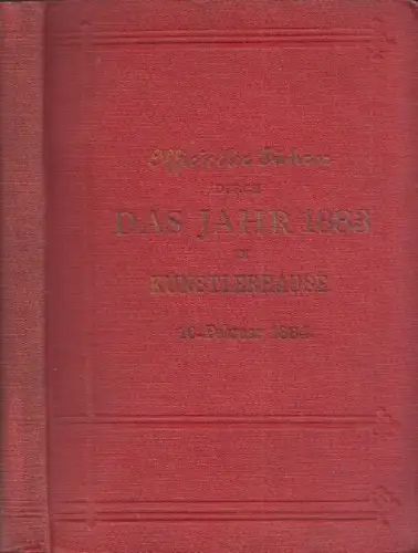 Officieller Führer durch das Jahr 1883 im Künstlerhause. 16. Februar 1884.