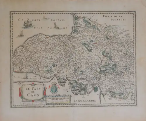 Le Pais de Caux. HONDIUS, Hendrik.