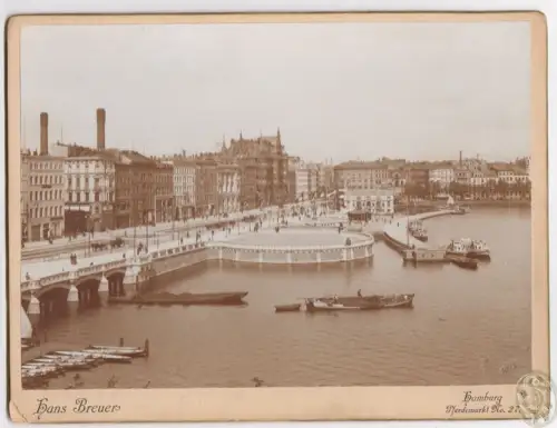 Hamburg, Jungfernstieg.