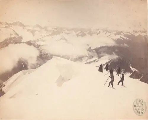 Les Alpes Valaisannes vue du Galenstock. 633. BRAUN, A[dolphe].