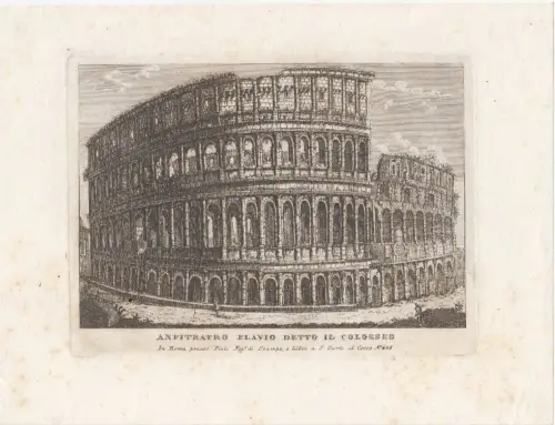 Anfiteatro Flavio detto Il Colosseo.