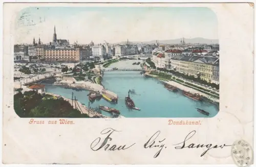 Gruss aus Wien. Donaukanal.