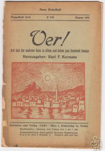 Ver! Auf das der moderne Geist in Allem und Jedem zum Ausdruck komme. Doppelheft